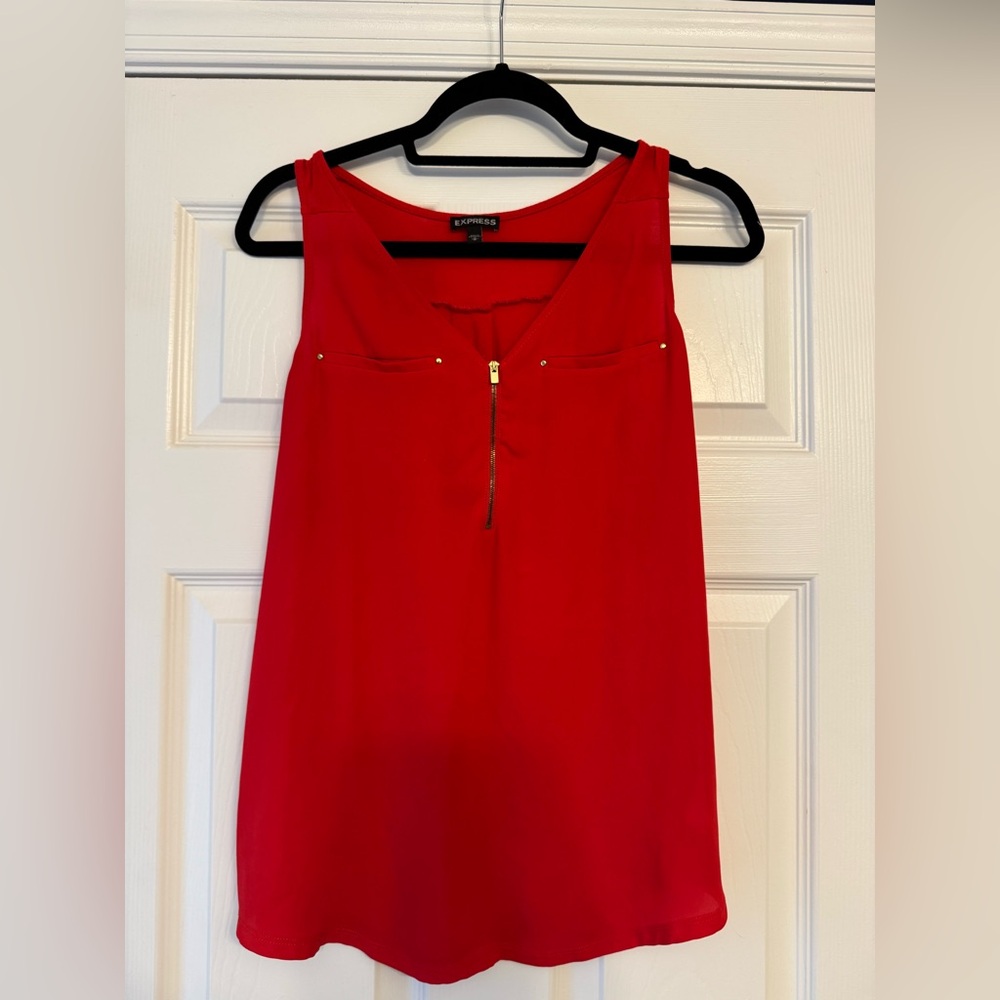 Express Bold Scarlet Blouse
